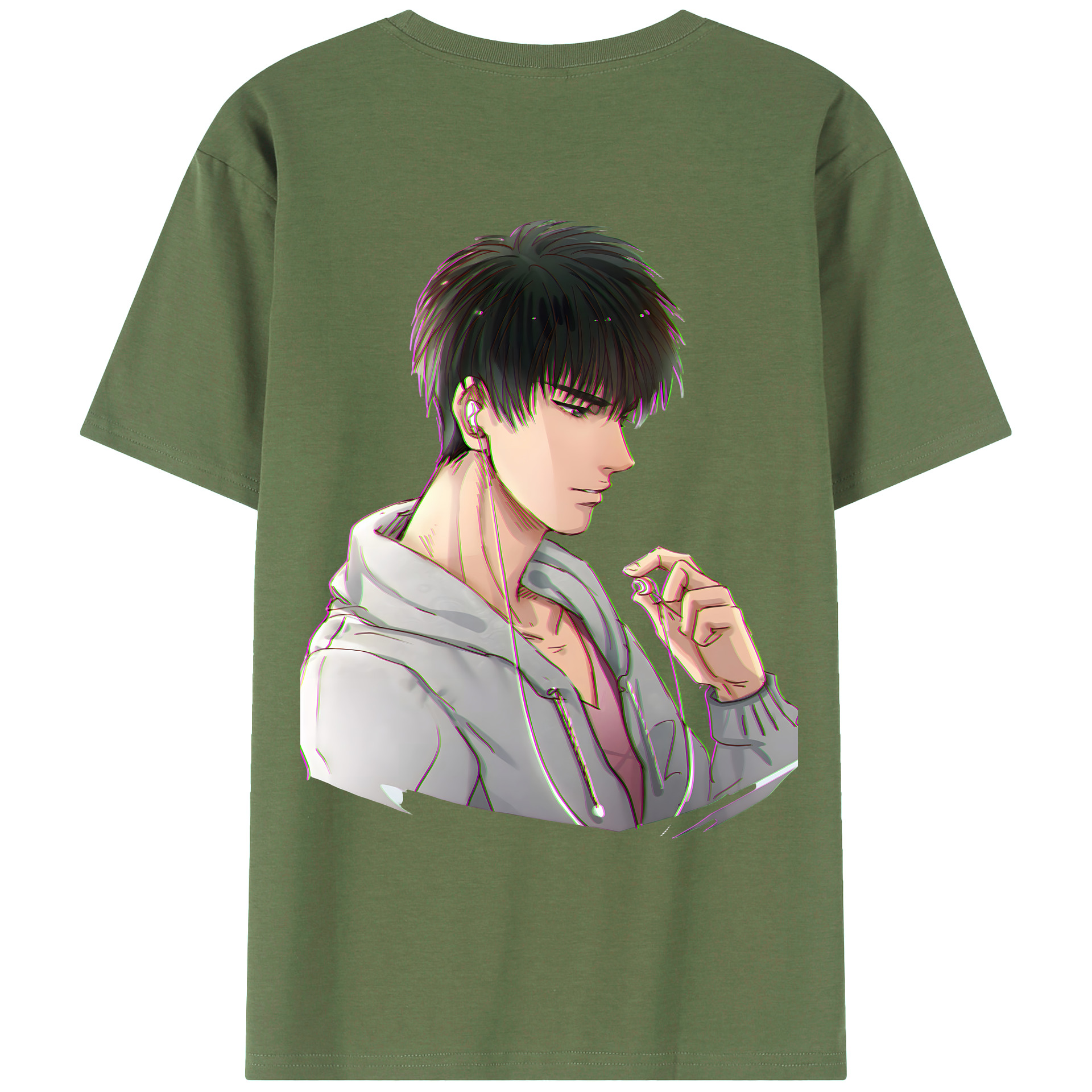 （画像用） SLAM DUNK／スラムダンク 綿100％ メンズ半袖Tシャツ（バックプリント） 通気性